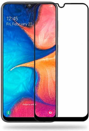 3D Full Face Tempered Glass Μαύρο (Galaxy A20e)