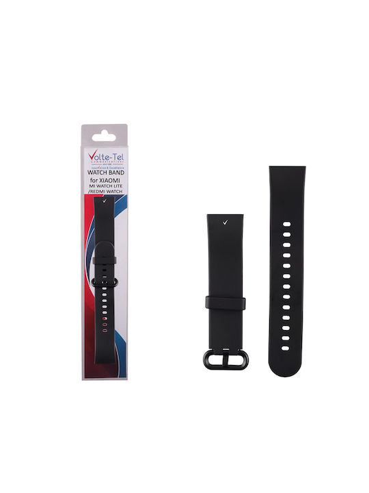 Volte-Tel Λουράκι Σιλικόνης Μαύρο (Mi Watch Lite)