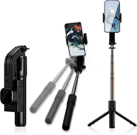 Techsuit Selfie Stick με Bluetooth / Τηλεχειριστήριο Μαύρο