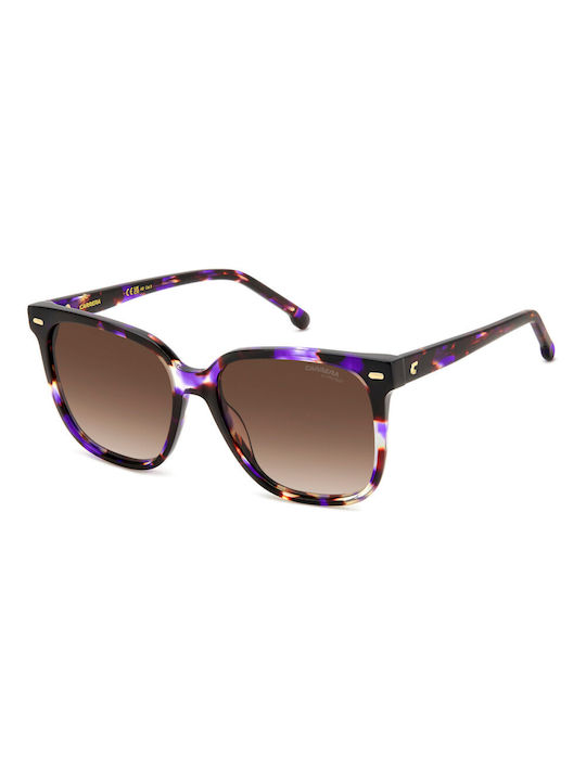 Carrera Women's Sunglasses with Multicolour Tartaruga Plastic Frame and Brown Gradient Lens 3002/S HKZHA