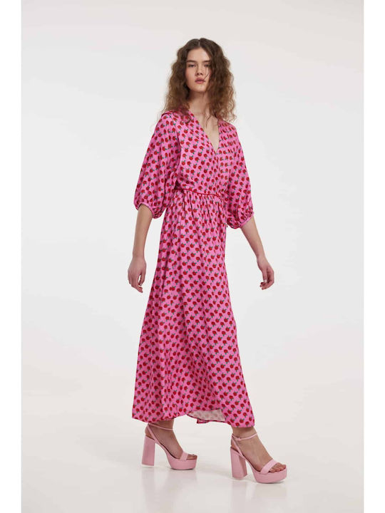 Hemithea Midi Dress Wrap Pink