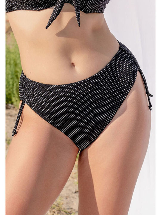 Cozy&Kini Bikini Slip Hohe Taille BLACK