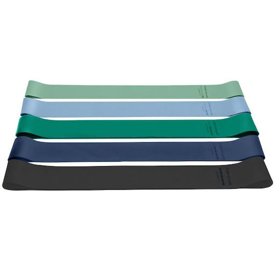 Spokey Resistance Bands Set 5pcs Multicolored 0.05m