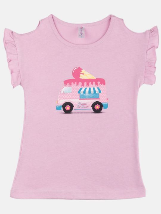 Dreams by Joyce Kinder-Nachthemd Sommer Rosa Ice Cream