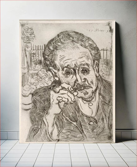 Dr Gachet Auvers-sur-oise Картина Копие на Ван Гог Платнен 40x50см
