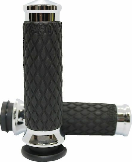 Avon Grips Motorcycle Handlebars in Silver color