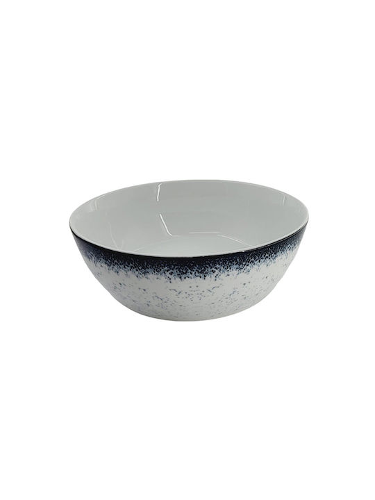 Dot Porcelain Salad Bowl Blue 27x27cm