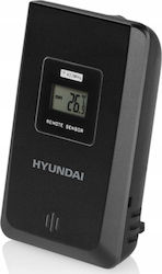 Hyundai WSSENZOR1070 Ασύρματος Μετεωρολογικός Σταθμός Ψηφιακός Επιτραπέζιος Μαύρος