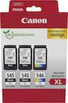 Canon PG-545 XL x2 / CL-546 XL Multi Pack Photo Value Pack με 3 Μελάνια Εκτυπωτή InkJet Photo Μαύρο / Πολλαπλό (Color) (8286B013)