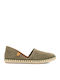 Carmen Women's Leather Espadrilles Khaki