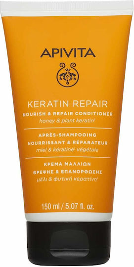 Apivita Keratin Repair Conditioner Reconstruction/Nourishment for Damaged Hair 150ml