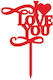 Love Διακοσμητικό Γλυκών για Party (Διάφορα Χρώματα)