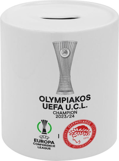 Olympiacos Winner Uefa Europa Conference League Champion 2023/24 Porcelain Money Box