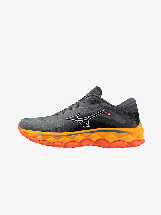 Mizuno Wave Sky 7 Γυναικεία Αθλητικά Παπούτσια Running Turbulence / White / Carrot Curl