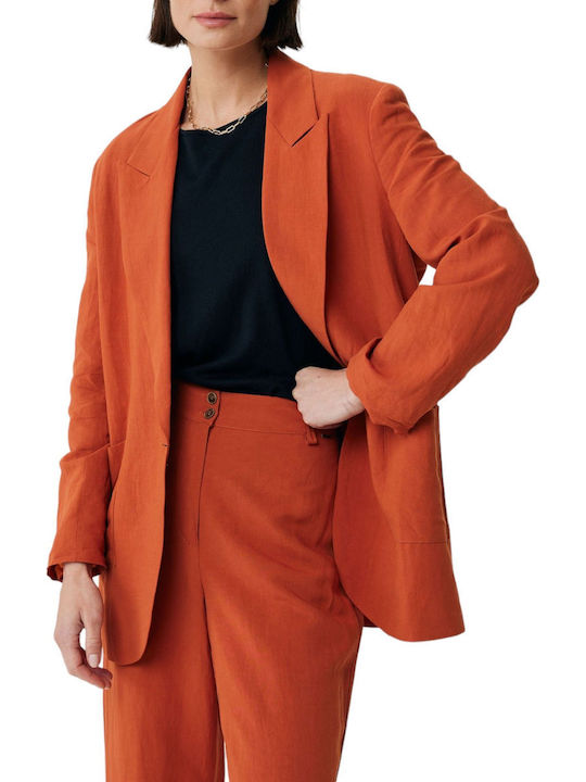 Mexx Long Women's Blazer Orange