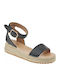 Women's Platform Espadrilles Black
