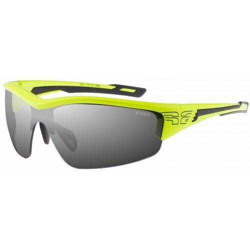 R2 Cycling Glasses with Yellow Frame & Dark Lenses