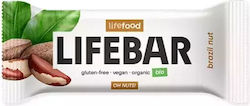 Lifefood Органична Енергийна Бар Ядки Суров с Бразилски Орехи Без Добавена Захар 40гр