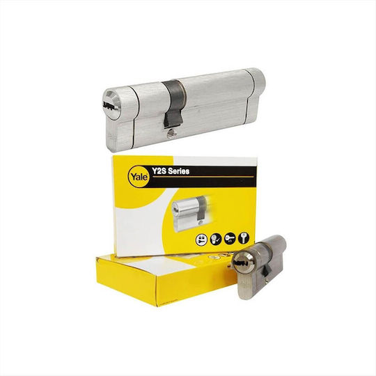 Yale Κύλινδρος Κλειδαριάς Ασφαλείας 120mm με 5 Κλειδιά