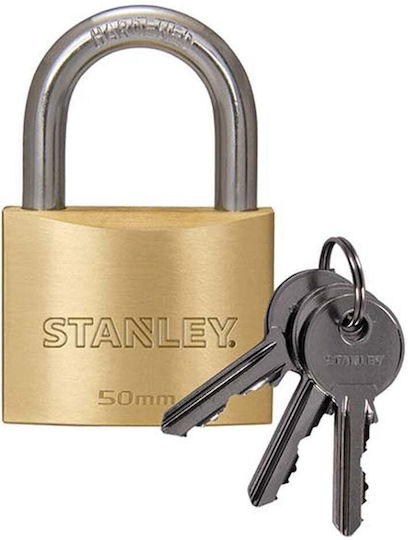 Stanley Ορειχάλκινο Λουκέτο Πέταλο με Κλειδί 50mm