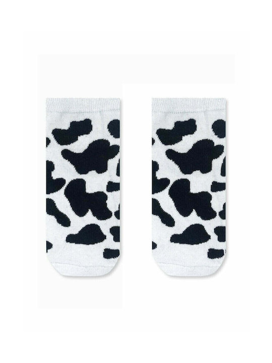 Axidwear Cow Socks White
