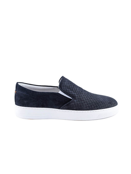 Perlamoda Men's Slip-Ons Black