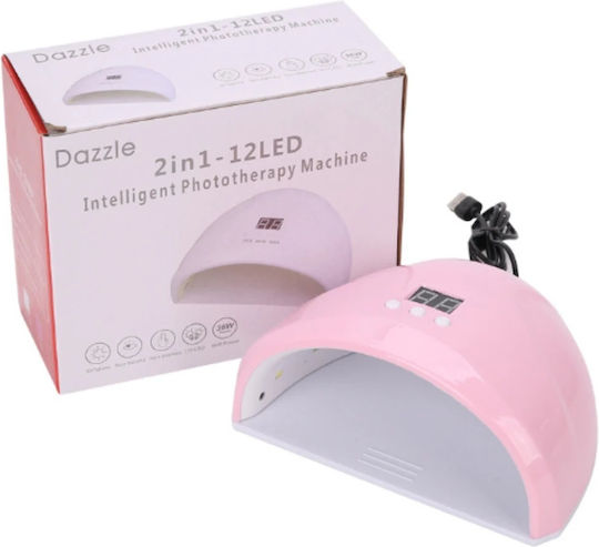 Mini Nageltrockner LED 36W Rosa