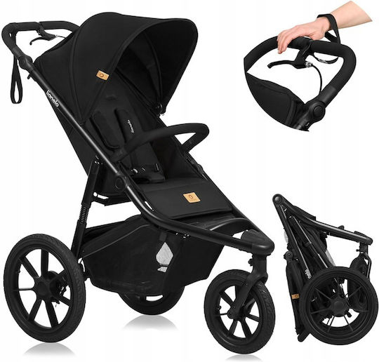Lionelo Azura Baby Stroller Suitable from 6+ Months Black Onyx