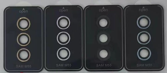 Erbord Протектор за камера Прилепващо фолио Черен за Samsung Galaxy M55