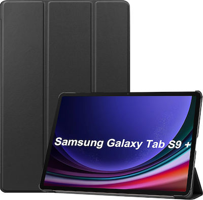 Sonique Флип капак Кожа / Изкуствена кожа Устойчива Черно Samsung Galaxy Tab S9+ 12.4