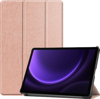 Sonique Smartcase Slim Flip Cover Δερμάτινο / Δερματίνης Ανθεκτική Ροζ Χρυσό Samsung Galaxy Tab S9 FE 10.9