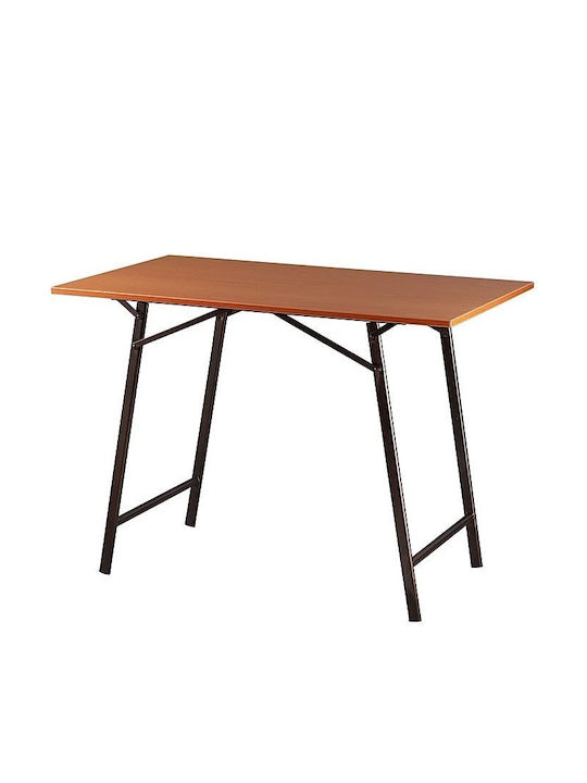 Table Metallic Black/brown 60x80x74cm