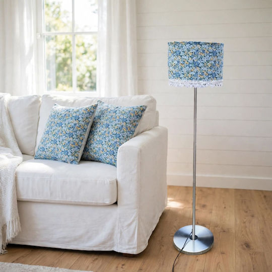 Oxygen Floor Lamp H170xW35cm. with Socket for Bulb E27 Blue