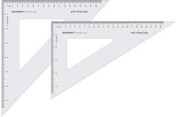 Isomars 2 Dreiecke 30cm/45° & 35cm/60° abgeschrägte Kante