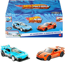 Hot Wheels Speeders Car Pull Back GT-Scorcher & Porsche 911 GT3 for 3++ Years