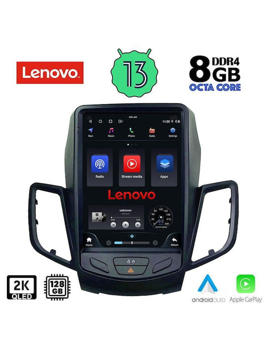 Lenovo Ηχοσύστημα Αυτοκινήτου για Ford Fiesta 2008-2017 (Bluetooth/USB/WiFi/GPS/Apple-Carplay/Android-Auto) με Οθόνη Αφής 9.7"