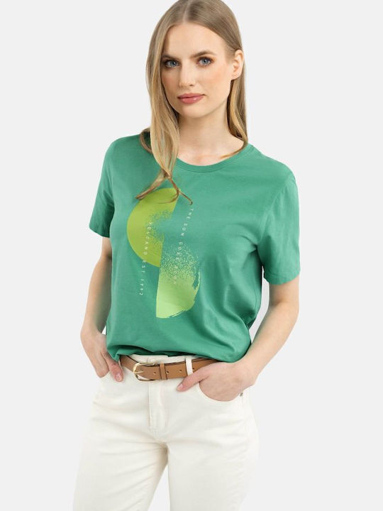 Volcano Γυναικείο T-shirt Green