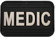 Medic 7 X 4,5 cm PVC Patch Schwarz Weiß