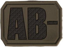 Mil-tec Blutgruppe 3D Low-Visibility PVC Patch Blutgruppe AB Khaki Mil-tec Blutgruppe 3D Low-Visibility PVC Patch Blutgruppe AB Khaki
