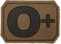 Mil-tec Blutgruppe 3D Low Visibility PVC Patch Blutgruppe 0+ Coyote Mil-tec Blutgruppe 3D Low Visibility PVC Patch Blutgruppe 0+ Coyote