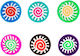 Polymer Spiral Perle Mehrfarbig 10mm 6 Stück