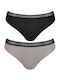 Go Ribbed H Damen Slip 2Pack Black