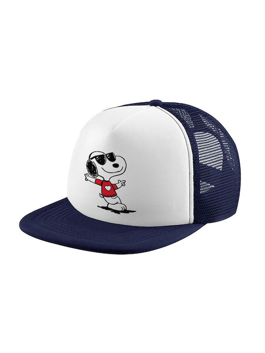 Koupakoupa Παιδικό Καπέλο Υφασμάτινο Snoopy Καρδούλα Λευκό