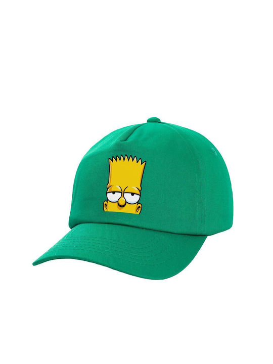 Koupakoupa Pălărie pentru Copii Tesatura The Simpsons Bart Verde