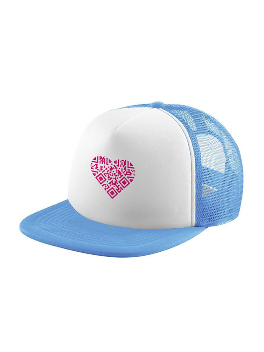Koupakoupa Παιδικό Καπέλο Υφασμάτινο Heart Hidden Msg Γαλάζιο