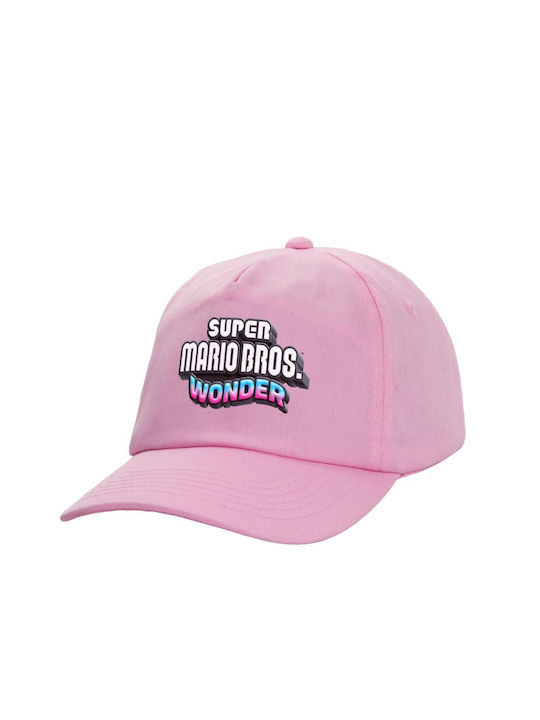 Koupakoupa Παιδικό Καπέλο Υφασμάτινο Super Mario And Friends Ροζ