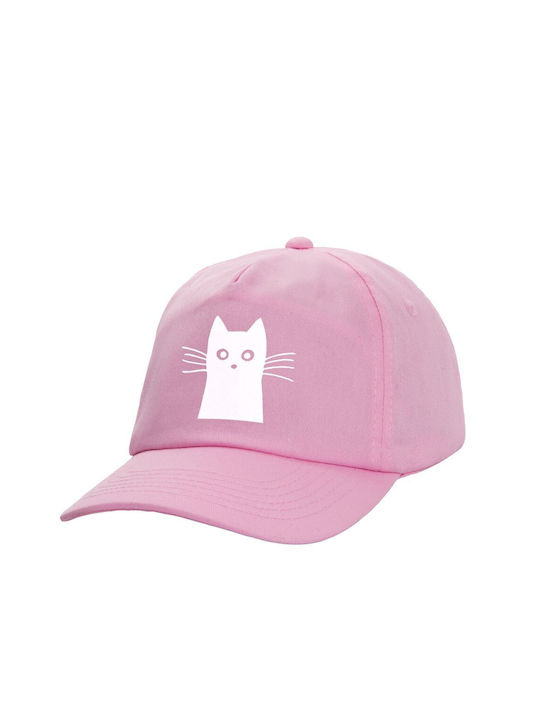 Koupakoupa Παιδικό Καπέλο Υφασμάτινο Μαύρη Γάτα Ροζ