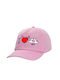 Koupakoupa Kids' Hat Fabric Comics Hands Love Pink