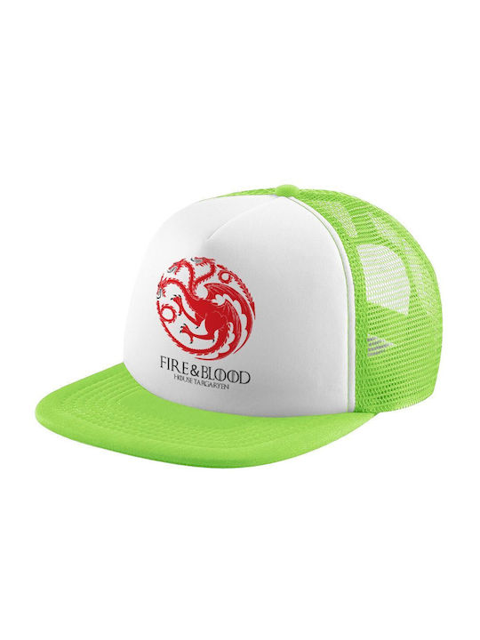 Koupakoupa Παιδικό Καπέλο Υφασμάτινο Got House Targaryen Πράσινο