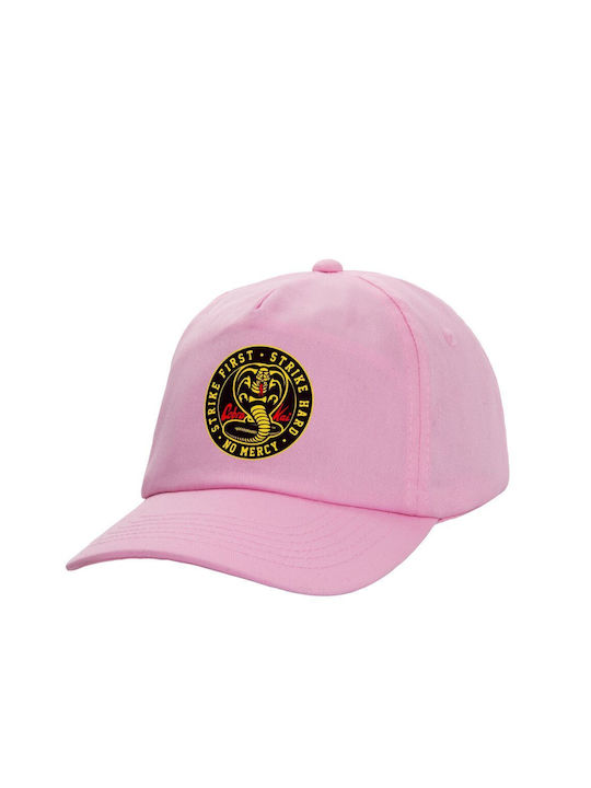 Koupakoupa Kids' Hat Fabric Cobra Kai Strike First Dojo Pink